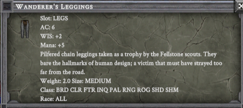 WaNDERERSLEGGNGS item card